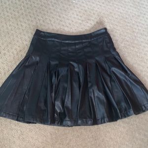 Princess Polly leather skirt.
